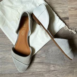 TOMS D’Orsay Suede Flats